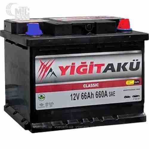 Аккумулятор YIGIT AKU 6СТ-66Ah R 660A Classic  242x175x190 Турция